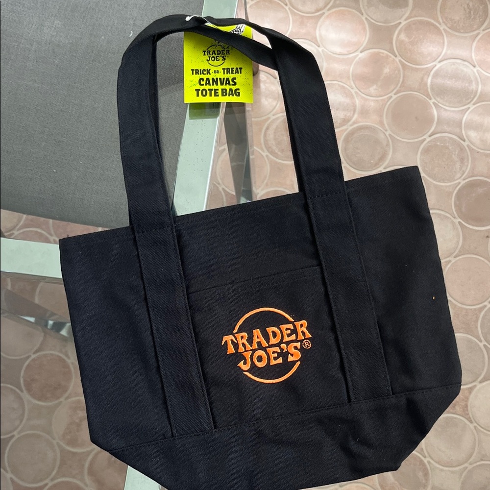 Trader Joe's Black Canvas Mini Bag